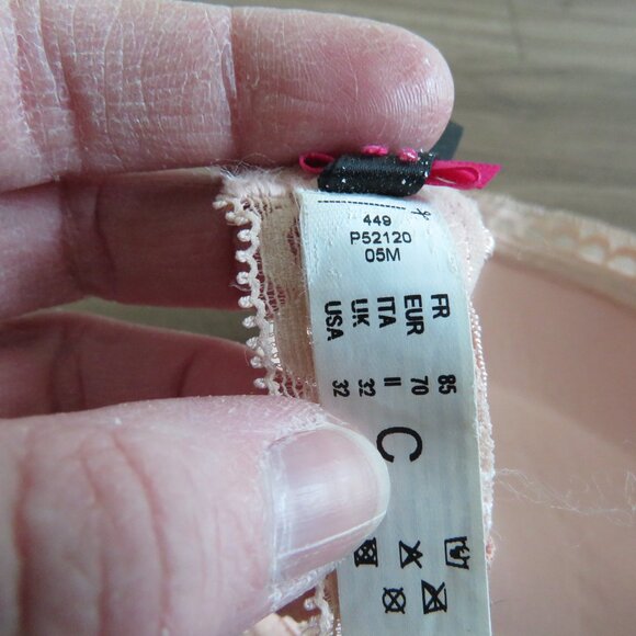 PASSIONATA BY CHANTELLE Let's Play Push-Up T-Shirt Underwire Bra Blush Pink Lace - Picture 15 of 15